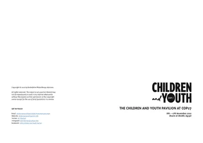 Copyright page and title page: the Children & Youth logo with the dates 6th–18th November 2022, Sharm el-Sheikh, Egypt