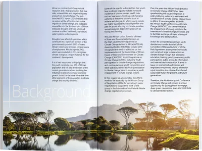 Resource pack mockup: the Background spread with a savannah photo