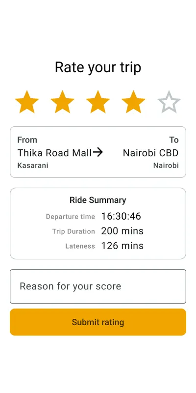 CarNayo: rate your trip