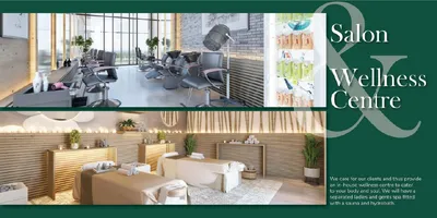 Salon and Wellness Centre spread, right page